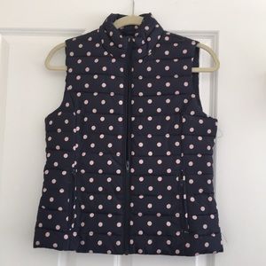WORN ONCE - Polyester polka dot vest from LOFT